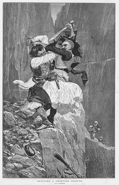 File:Richard Caton Woodville – Settling a Frontier Dispute, 1880.jpg