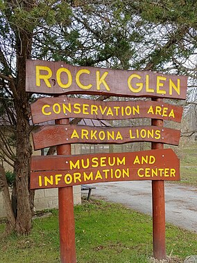 Chráněná oblast Rock Glen Sign.jpg