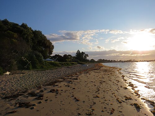 Rockingham Beach just before sunset, Western Australia