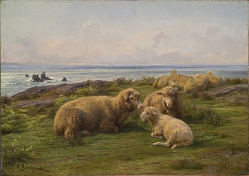 Moutons au bord de la mer, 1865 National Museum of Women in the Arts, Washington