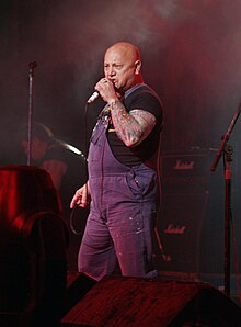 Anderson performing with Rose Tattoo at the 2006 Meredith Music Festival