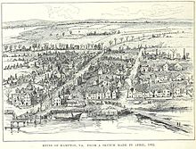 The ruins of Hampton in 1862