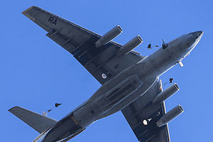 Russian paratroopers jump from an Ilyushin Il-76MD (1).jpg