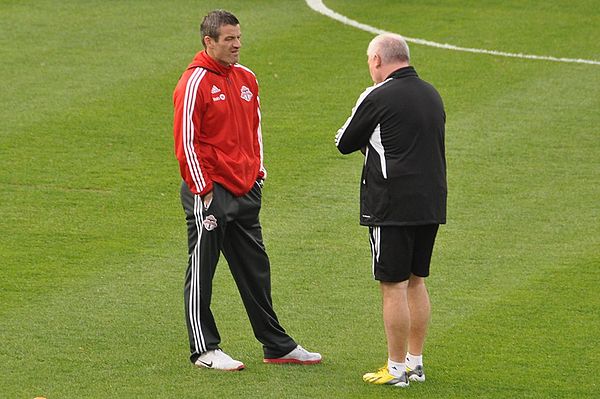 Ryan Nelsen as head coach of the Toronto FC. He served as head coach from January 2013 to August 2014.