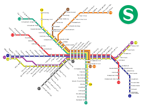 Rhine-Main S-Bahn bölümünün açıklayıcı görüntüsü