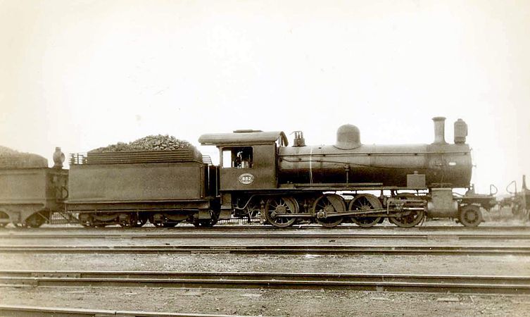 Type WG tender on SAR Class 8X, c. 1930