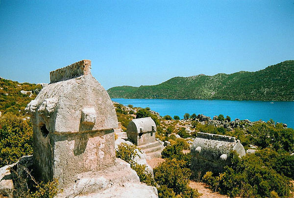 Lycian tombs in Simena