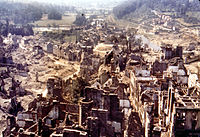Byen lagt i ruiner