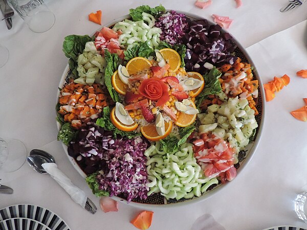 Salad asorti, served in Beni Mellal