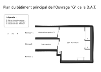 Plan du bâtiment souterrain principal.