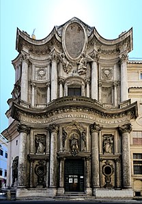 San Carlo alle Quattro Fontane (Rome), 1638–1677, by Francesco Borromini[34]