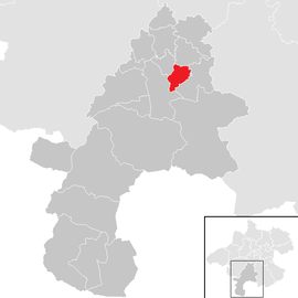 Poloha obce Sankt Konrad v okrese Gmunden (klikacia mapa)