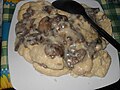 Italian Chicken Scaloppine with mushrooms and truffles