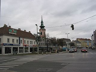 Schwechat Place in Lower Austria, Austria