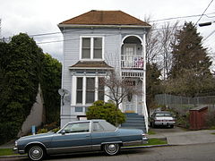 1414 S. Washington (house, built 1900, moved ca. 1985 from 208 13th Avenue South)