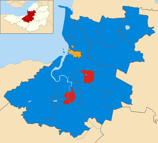 File:Sedgemoor UK local election 2007 map.svg