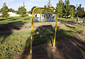 Shared path sign along Palm Ave in Leeton, New South Wales.