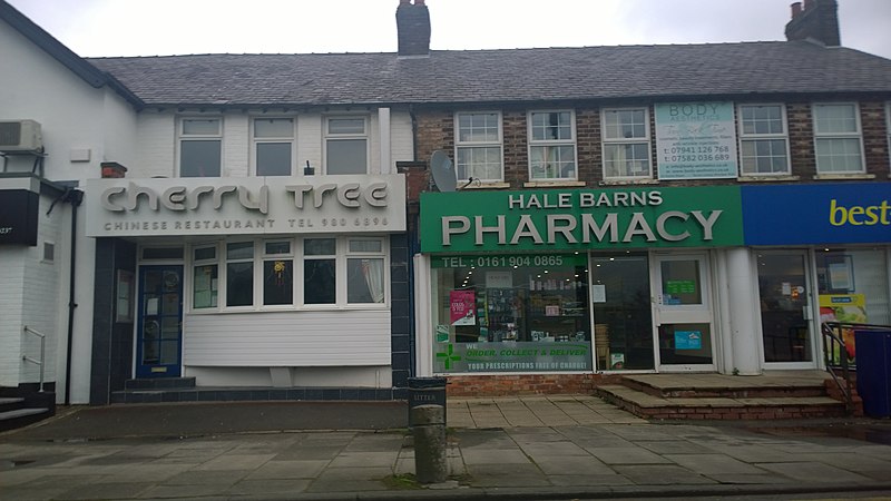 File:Shop fronts on Hale Road, Hale Barns - geograph.org.uk - 3846234.jpg