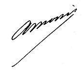 signature d'Antoine Monis