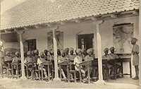 Sikh recruits at school in North-West Frontier Province (1933-1935) Sikh recruits at school (16074954163).jpg