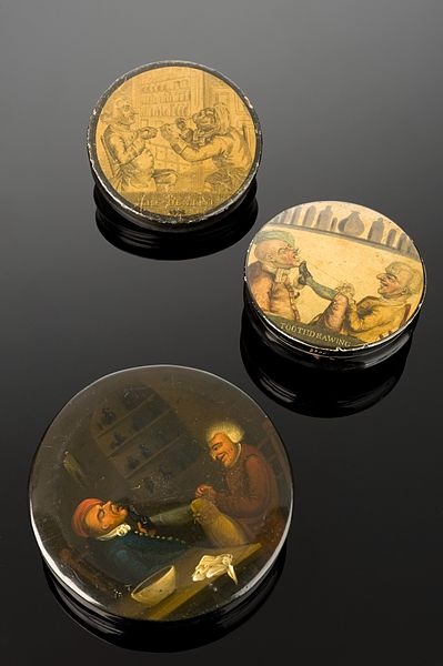 File:Snuff box showing a tooth extraction in progress, Europe, 17 Wellcome L0058686.jpg