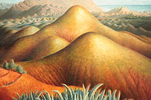 Mountain Ranges from Yegen, Andalusia, 1924, by Dora Carrington Spanish Landscape with Mountains, by Dora Carrington.JPG