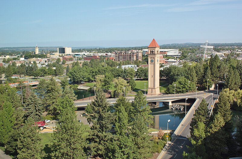 File:Spokane Riverfront Park from Davenport Grand Tower.jpg