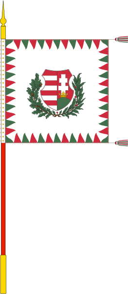 File:Standard for motorised rifle regiments of the Hungarian Defence Forces (1949, with staff).svg