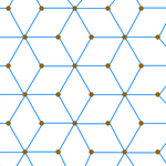 Denna tesselation bestående av identiska romber är isoedral. Den är även isotoxal, men däremot inte isogonal (hörnen är ju helt olika - tre kanter möts i vissa hörn och sex i andra).