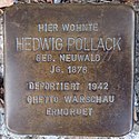 Stolperstein für Hedwig Pollack geb. Neuwald