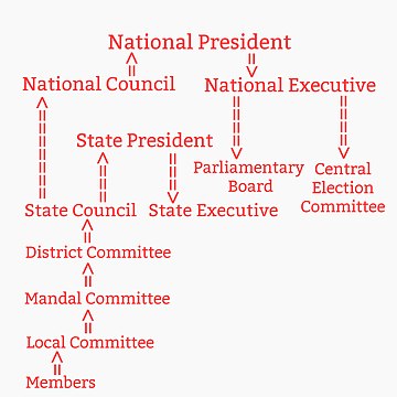 Organisation of the Bharatiya Janata Party