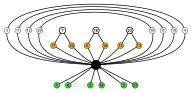 Subgroup of Oh; S4 green orange; cycle graph.svg