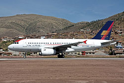 Airbus A319 der TACA Perú
