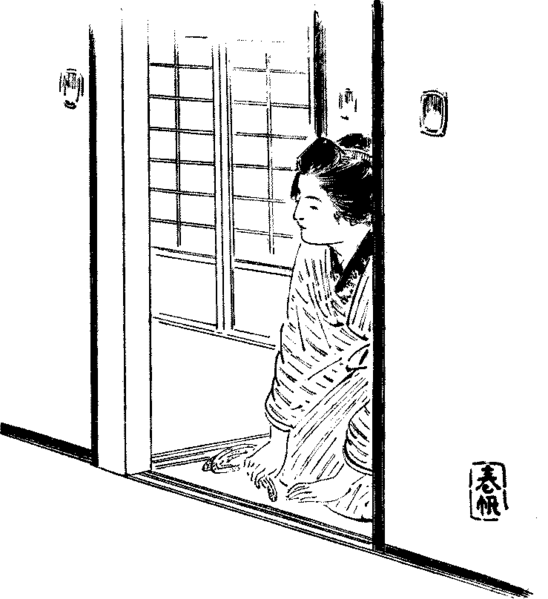 File:THE SERVANT AT THE SLIDING-DOOR. (1910) - illustration - page 152.png