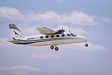 Cape Air Tecnam P2012 Traveller in flight. TJ JLAN MVY may172023 1A.jpg