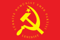 Bandera del Partíu Comunista del Trabayu de Turquía/Leninista.