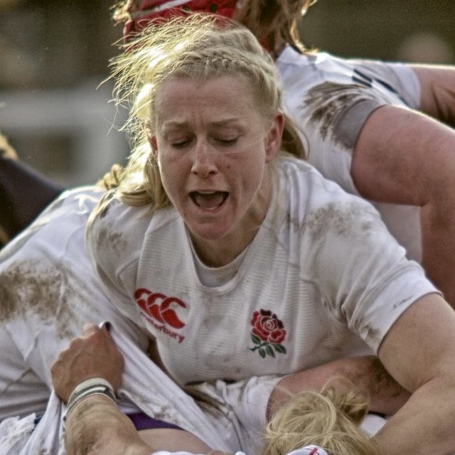 Description de l'image Tamara Taylor mid scrum.jpg.