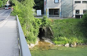 Die Teufelsbachmündung (Blick von der Kalkofenbrücke)