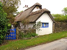 Traditional thatched cottage near Bannow Bay in Bargy