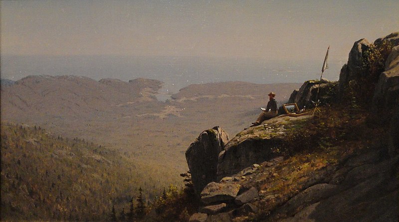 File:The Artist Sketching at Mount Desert, Maine, by Sanford Robinson Gifford, 1864-1865, oil on canvas - National Gallery of Art, Washington - DSC00119.JPG