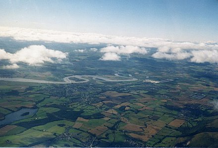 The River Forth at Alloa showing Alloa Inch and Tullibody Inch (at right)