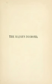 <i>The Rajahs Diamond</i> book by Robert Louis Stevenson