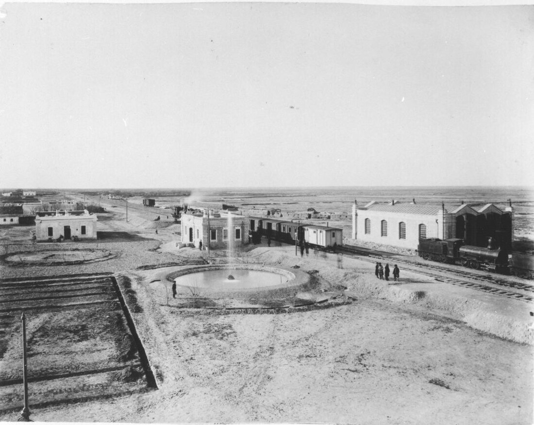 File:The Station of Baharden on the Transcaspian Railway.jpg