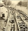 BL&R track under construction in 1906