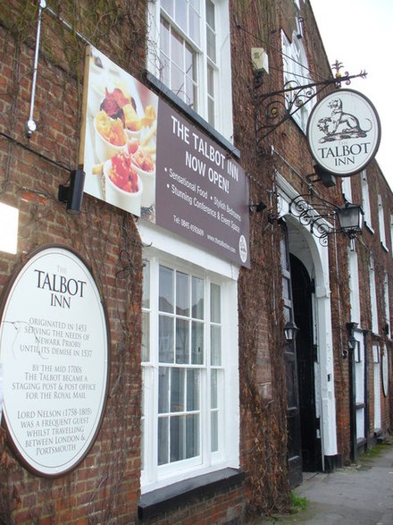 A listed coaching inn, the Talbot Inn