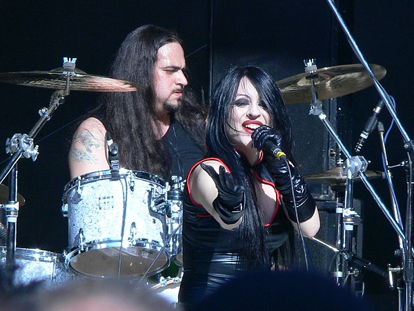 The Italian gothic, black metal band Theatres des Vampires manifests a deep interest in the vampire myth, a common staple of gothic horror fiction.