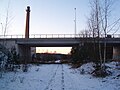 Endise raudtee suund Tihniku viadukti (Kadaka puiestee) all