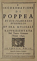 Thumbnail for L'incoronazione di Poppea discography
