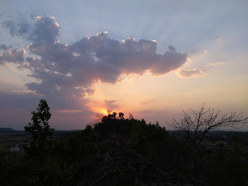 File:Top of the hill sunset view.jpg