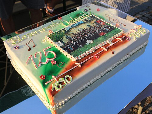 Torte zum 125 Jahre Blasorchester Oelsnitz im Erzgebirge.